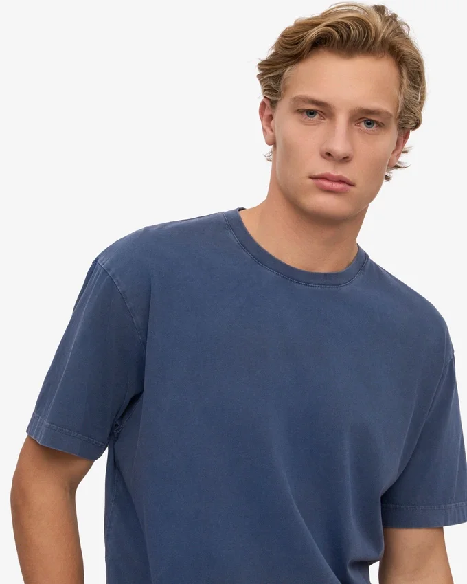 Överdimensionerad ekologisk T-shirt – Neptune Blue