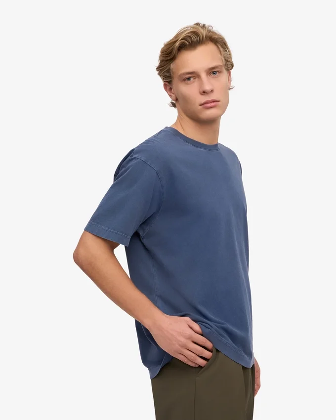 Överdimensionerad ekologisk T-shirt – Neptune Blue