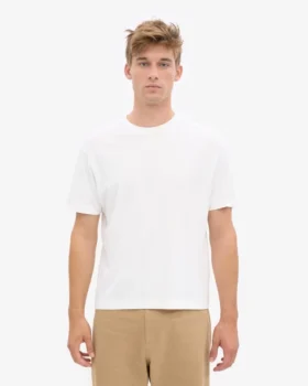 Överdimensionerad ekologisk T-shirt – optiskt vit