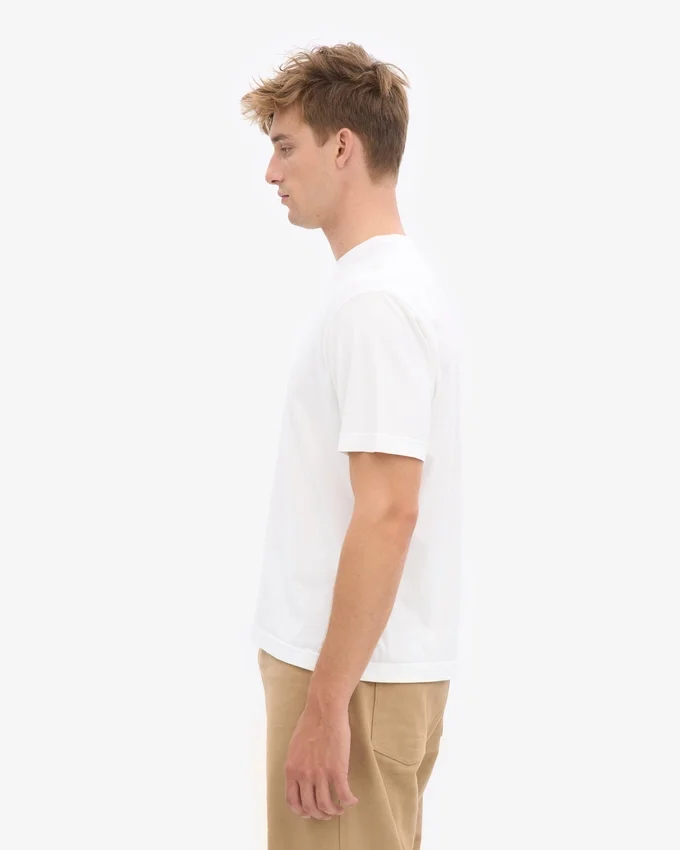 Överdimensionerad ekologisk T-shirt – optiskt vit