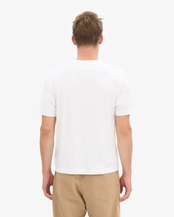 Överdimensionerad ekologisk T-shirt – optiskt vit