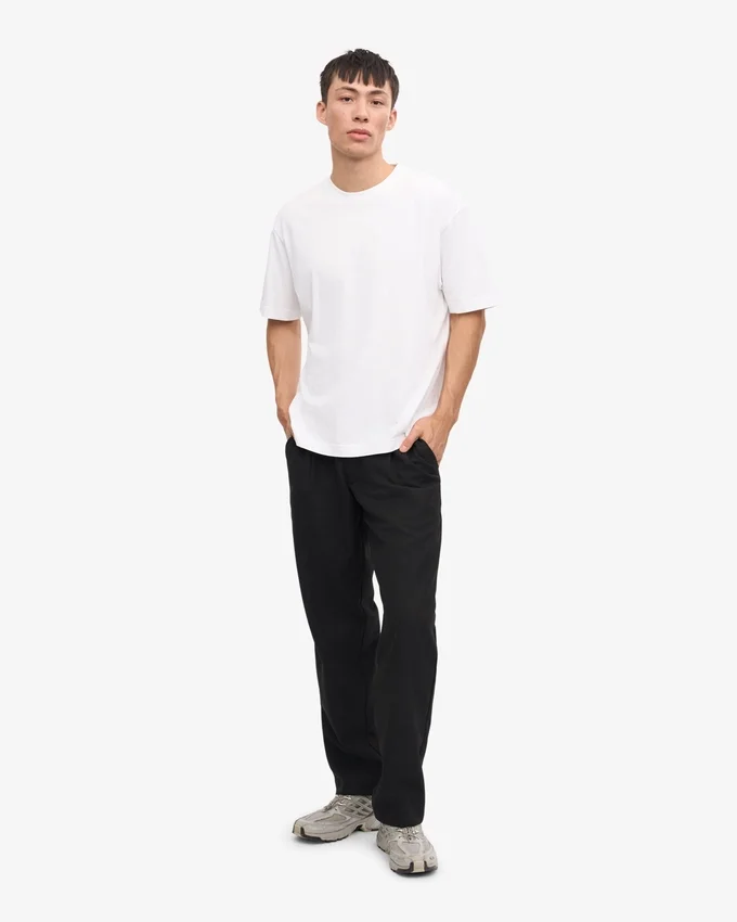 Överdimensionerad ekologisk T-shirt – optiskt vit