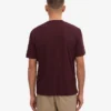 Överdimensionerad ekologisk T-shirt – oxblodsröd