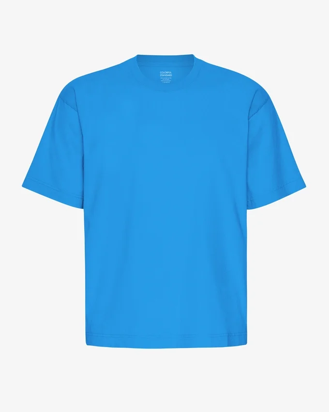 Överdimensionerad ekologisk T-shirt – Pacific Blue