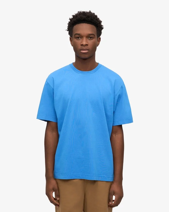 Överdimensionerad ekologisk T-shirt – Pacific Blue