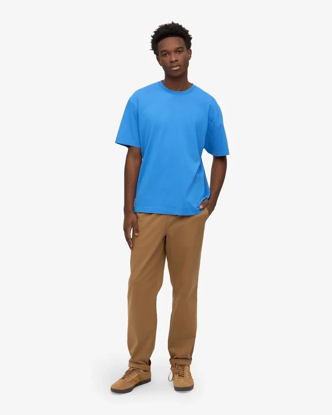 Överdimensionerad ekologisk T-shirt – Pacific Blue