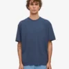 Överdimensionerad ekologisk T-shirt – petrolblå