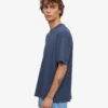 Överdimensionerad ekologisk T-shirt – petrolblå