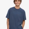 Överdimensionerad ekologisk T-shirt – petrolblå