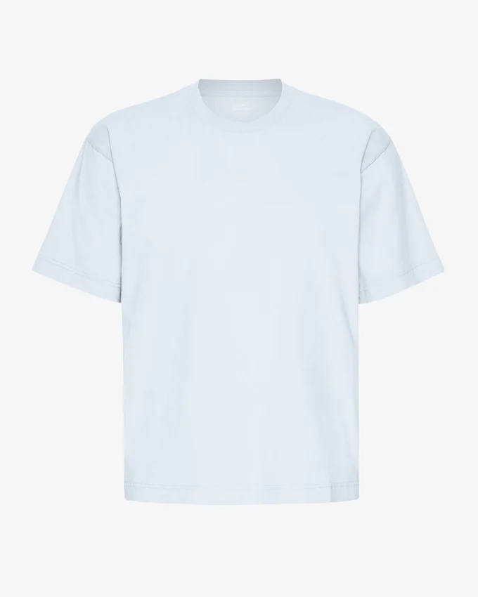 Överdimensionerad ekologisk T-shirt – polarblå
