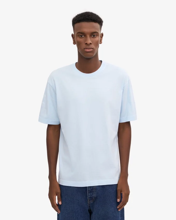 Överdimensionerad ekologisk T-shirt – polarblå