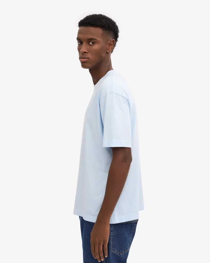 Överdimensionerad ekologisk T-shirt – polarblå