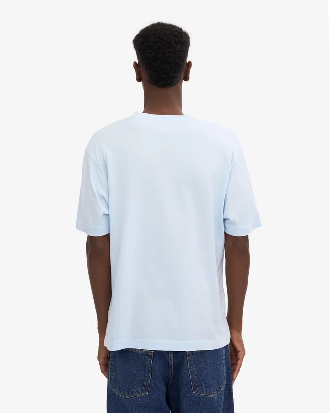 Överdimensionerad ekologisk T-shirt – polarblå