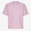 Överdimensionerad ekologisk T-shirt – pärlemorlila