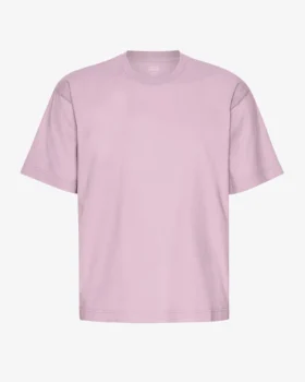 Överdimensionerad ekologisk T-shirt – pärlemorlila