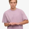 Överdimensionerad ekologisk T-shirt – pärlemorlila