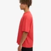 Överdimensionerad ekologisk T-shirt – röd mandarin