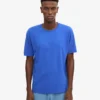 Överdimensionerad ekologisk T-shirt – safirblå