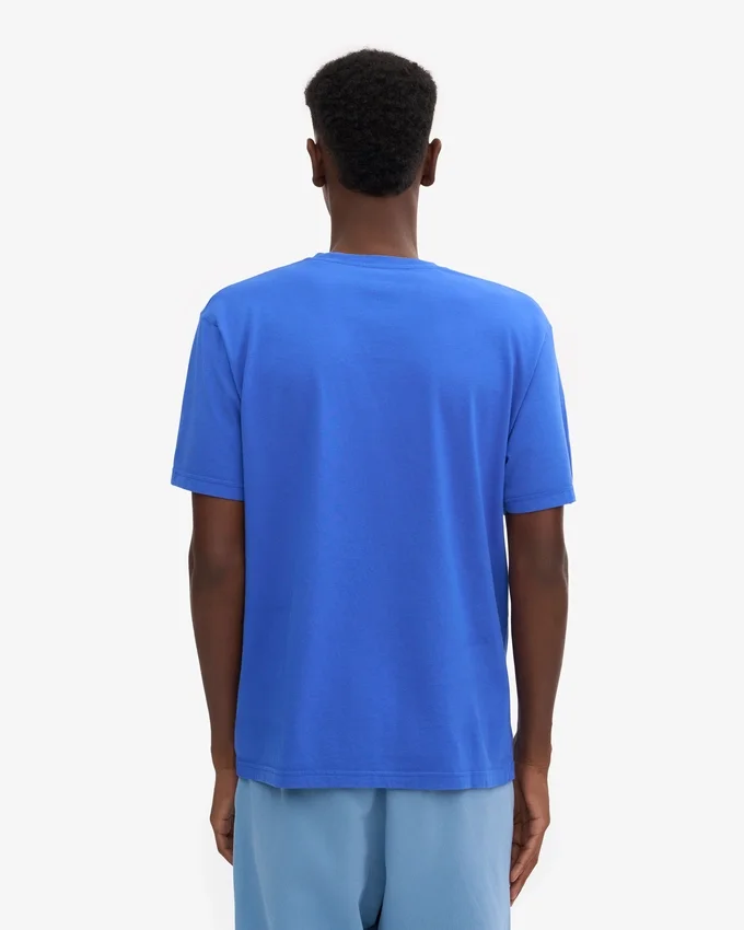 Överdimensionerad ekologisk T-shirt – safirblå