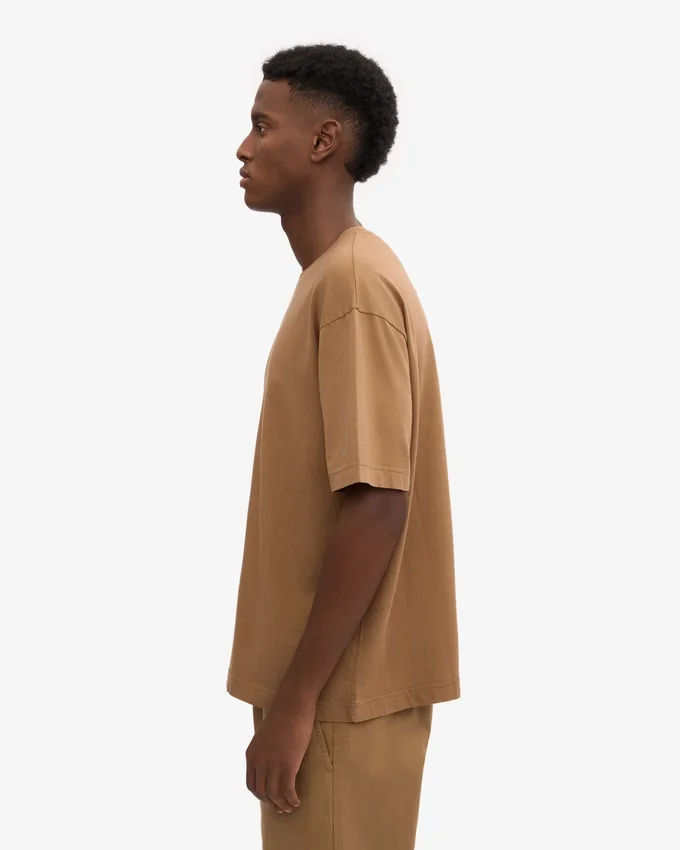 Överdimensionerad ekologisk T-shirt – saharakamel