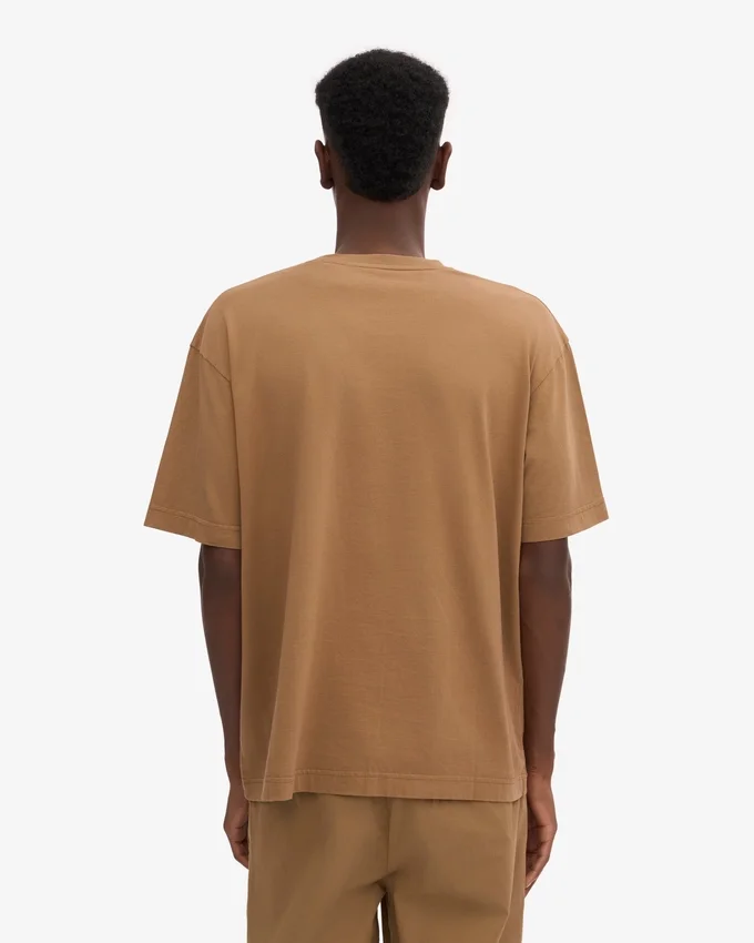 Överdimensionerad ekologisk T-shirt – saharakamel