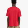 Överdimensionerad ekologisk T-shirt – scharlakansröd
