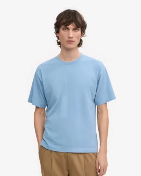 Överdimensionerad ekologisk T-shirt – Seaside Blue