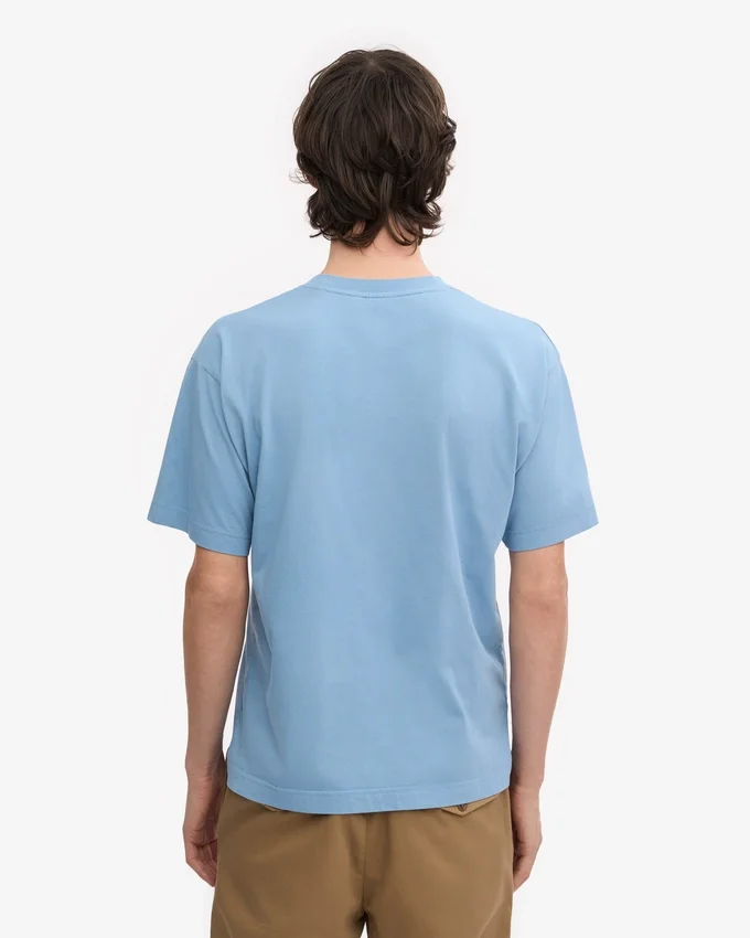Överdimensionerad ekologisk T-shirt – Seaside Blue
