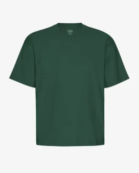 Överdimensionerad ekologisk T-shirt – smaragdgrön