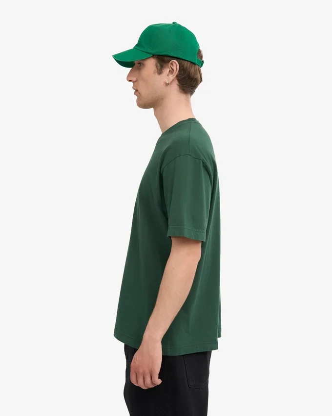 Överdimensionerad ekologisk T-shirt – smaragdgrön