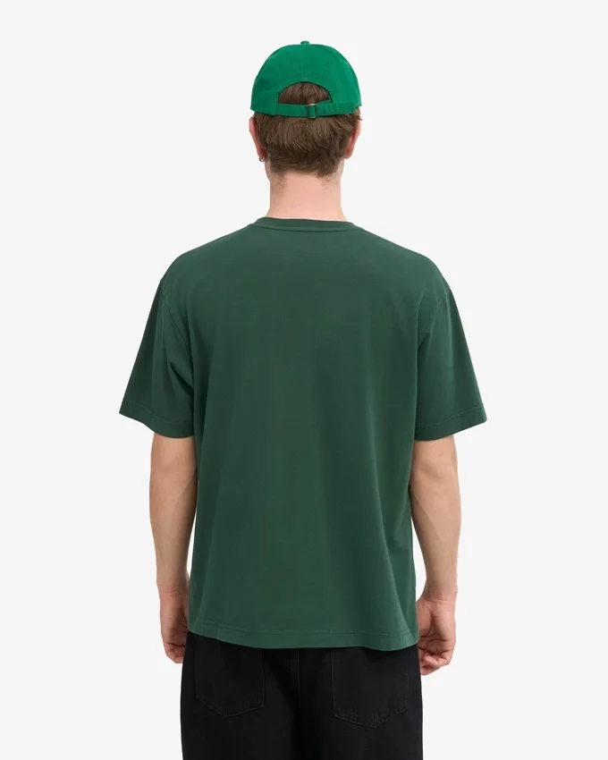 Överdimensionerad ekologisk T-shirt – smaragdgrön