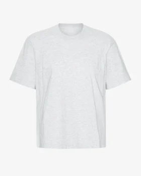 Överdimensionerad ekologisk T-shirt – snömelange
