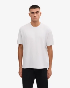 Överdimensionerad ekologisk T-shirt – snömelange