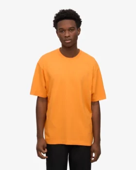 Överdimensionerad ekologisk T-shirt – solig orange