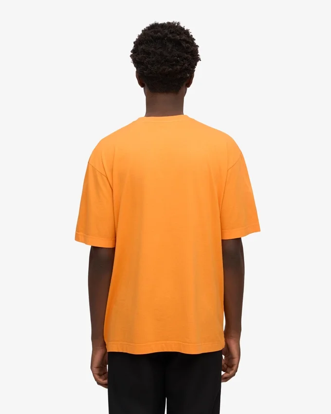 Överdimensionerad ekologisk T-shirt – solig orange