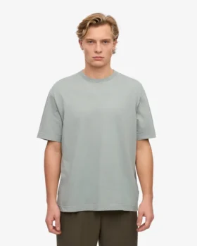 Överdimensionerad ekologisk T-shirt – stålblå