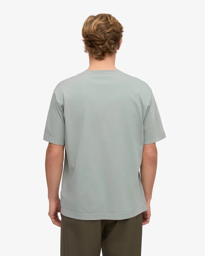 Överdimensionerad ekologisk T-shirt – stålblå