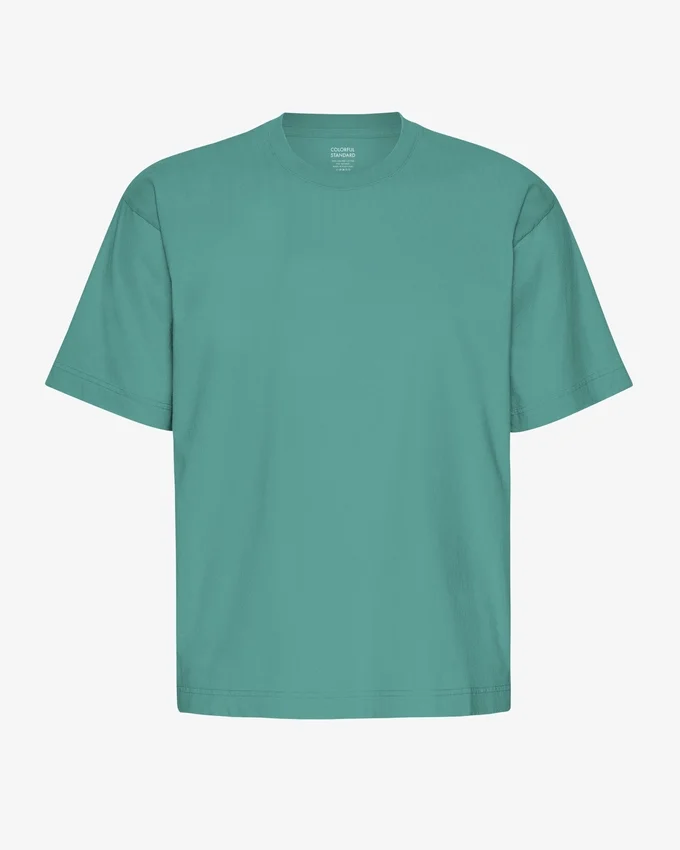 Överdimensionerad ekologisk T-shirt – tallgrön