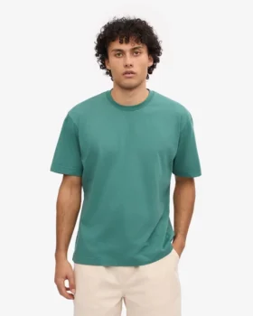 Överdimensionerad ekologisk T-shirt – tallgrön