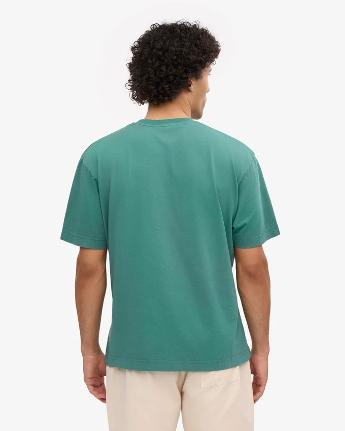 Överdimensionerad ekologisk T-shirt – tallgrön