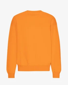 Överdimensionerad ekologisk tröja – solig orange