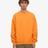 Överdimensionerad ekologisk tröja – solig orange