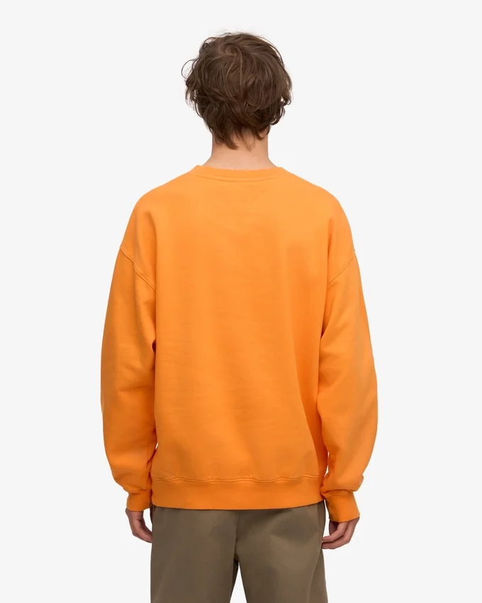 Överdimensionerad ekologisk tröja – solig orange