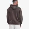 Överdimensionerad hoodie i ekologisk bomull med dragkedja – Faded Mud