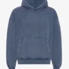 Överdimensionerad hoodie i ekologisk merinoull – Neptune Blue