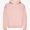 Överdimensionerad hoodie i ekologiskt bomull – blekt rosa