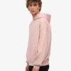 Överdimensionerad hoodie i ekologiskt bomull – blekt rosa