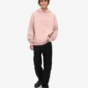 Överdimensionerad hoodie i ekologiskt bomull – blekt rosa