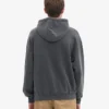 Överdimensionerad hoodie i ekologiskt bomull – blekt svart