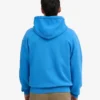 Överdimensionerad hoodie i ekologiskt bomull med dragkedja – Pacific Blue